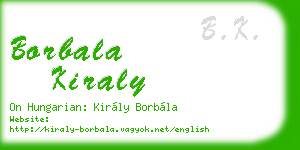 borbala kiraly business card