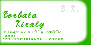 borbala kiraly business card